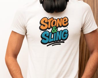 Stone & Sling graphic Tee | Retro Typography T-shirt