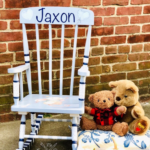 Personalized Childs Rocking Chair - Etsy