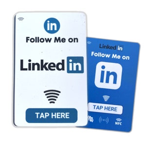 Linked-In Follower Tap Card - Social Media Follower Generator - Get Followers for Linked-In - Digital NFC Cards - Social Media Followers