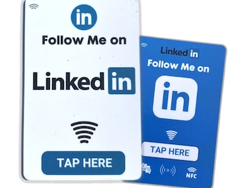 Linked-In Follower Tap Card - Social Media Follower Generator - Get Followers for Linked-In - Digital NFC Cards - Social Media Followers