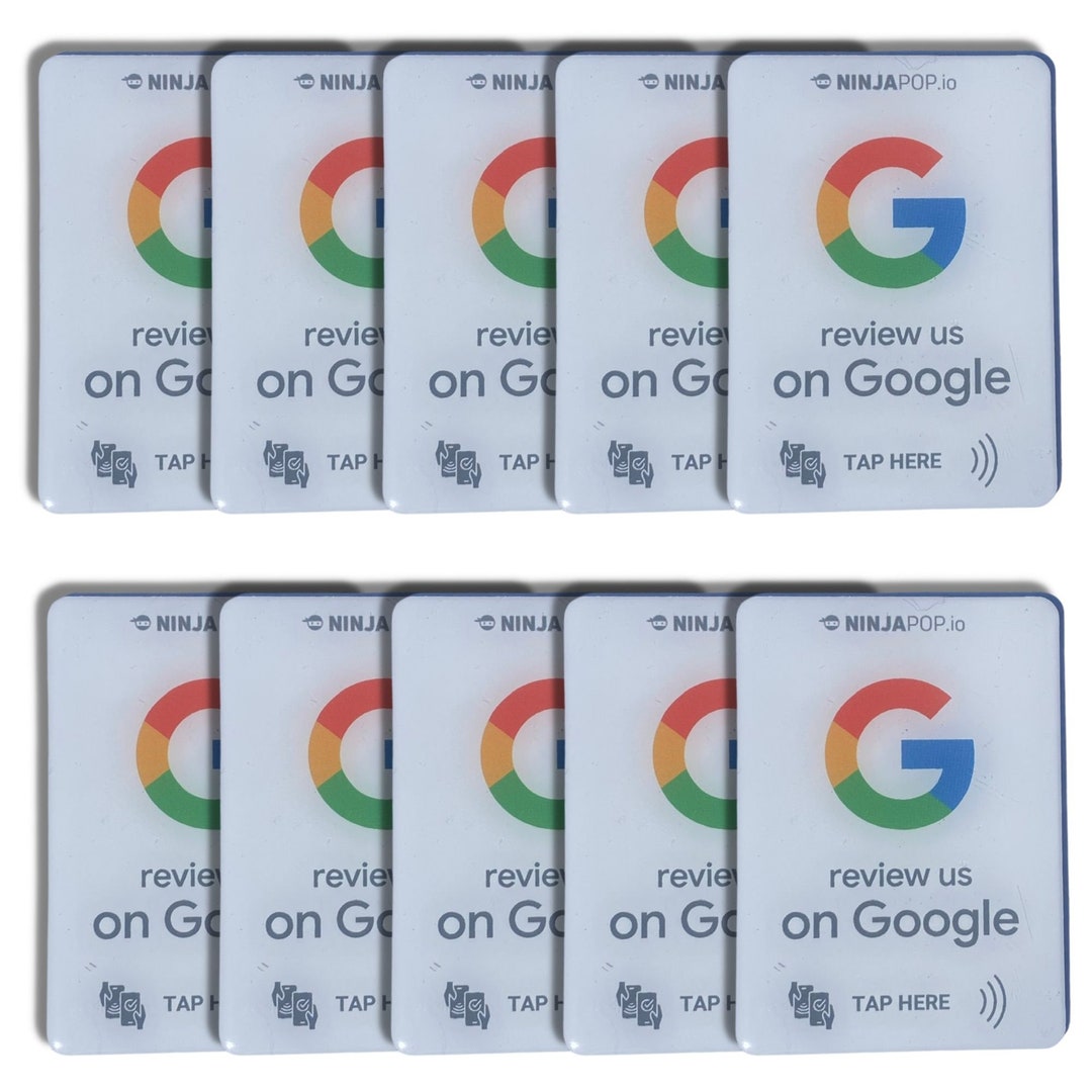 Googleレビューステッカー10枚 - Ninja Pop - NFC（非接触）デジタルで
