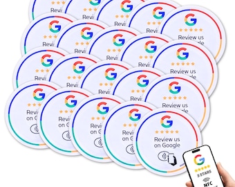 NFC Google Review Stickers – Contactless Tap for Small Business
