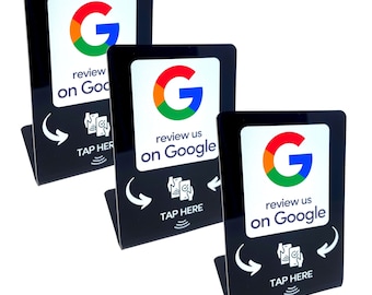 3x Ninja Pop- Table Top Google Review Stand -  Get Google reviews with one Tap!