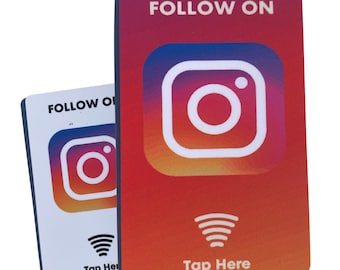 Instagram Tap Card - Social Media Follower Generator - Get Followers for Insta - Digital NFC Cards