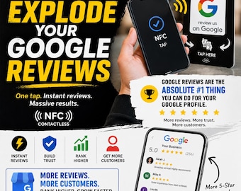 NFC Google Review Card – Tap to Instantly Boost Google Reviews