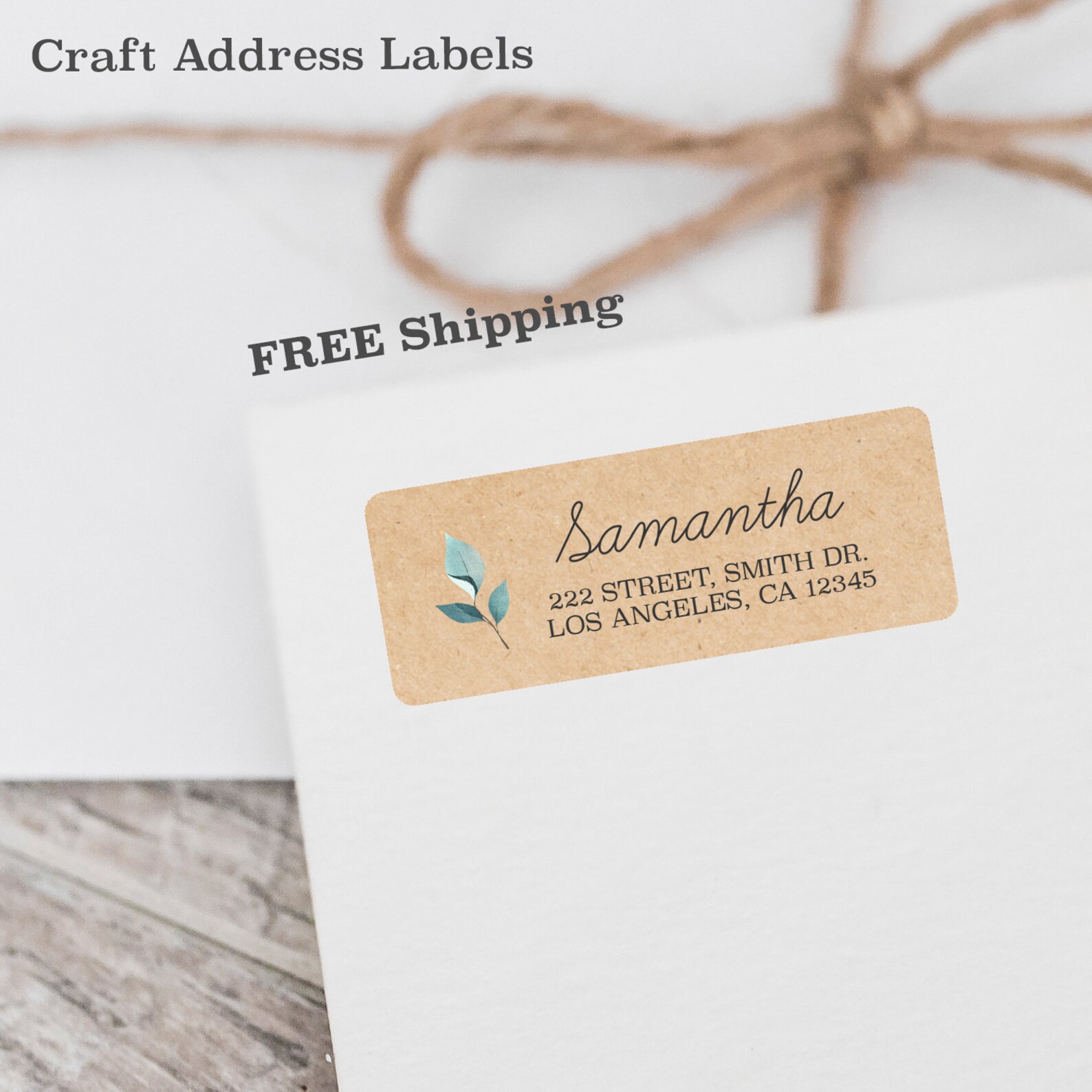 Address Labels Craft Address Label Greenery Address Etsy