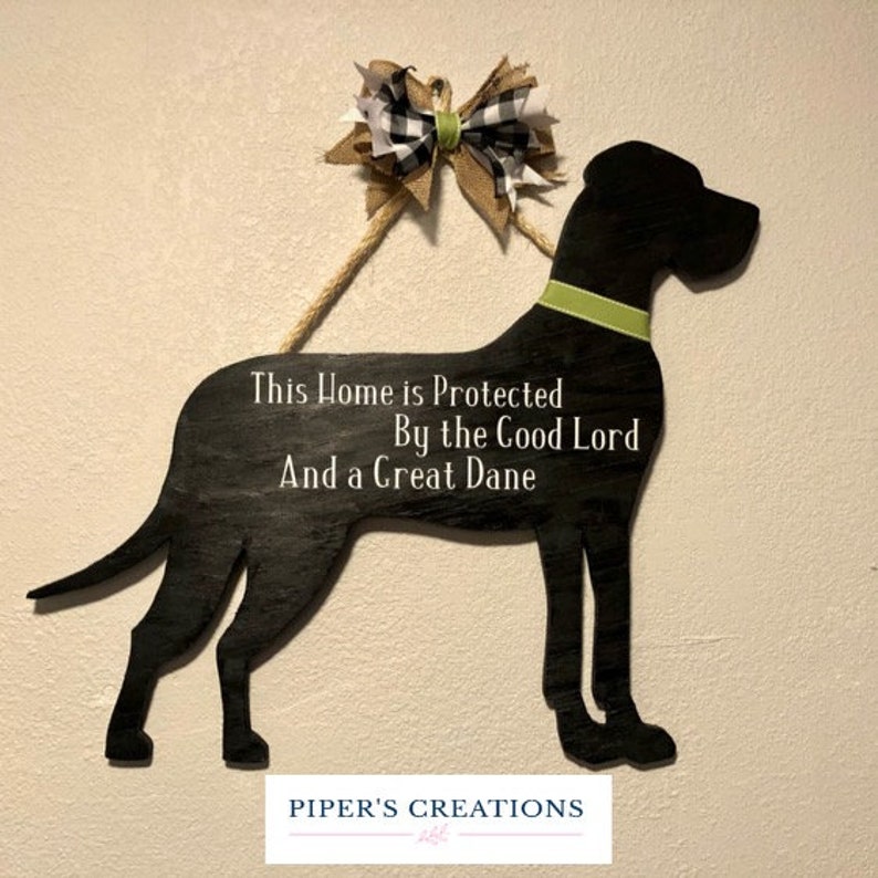 Great Dane Door Hanger Etsy