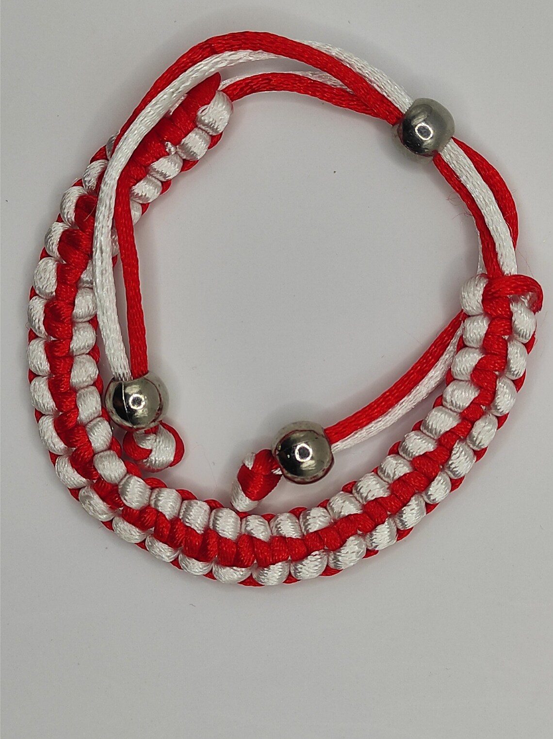 Braccialetto Martisor Rosso E Bianco | Amuleto Primaverile Fatto A Mano Per Baba Marta
