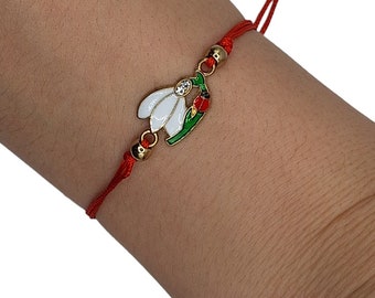 Bracelet. Martisor. Martisoare. Baba Marta. Martenitsa. Moldova. Romania. Martakia. Martis. Bratara martisor. Martenica. Mărțișor. Märzchen