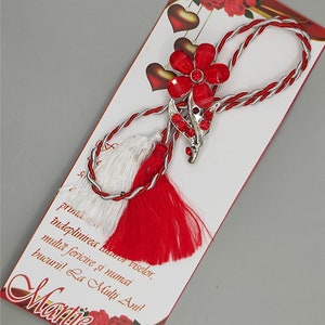 Martisor. Brosa. Brooch. Martisoare. Baba Marta. Martenitsa. Moldova. Romanian. Flower brooch. Märzchen. Martakia. Martis. Romanian martisor