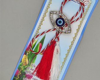 Broche. Mal de ojo. Martisor. Martisoare. Martenitsa. Amuleto de primavera. Moldavia. Martissor rumano. Märzchen