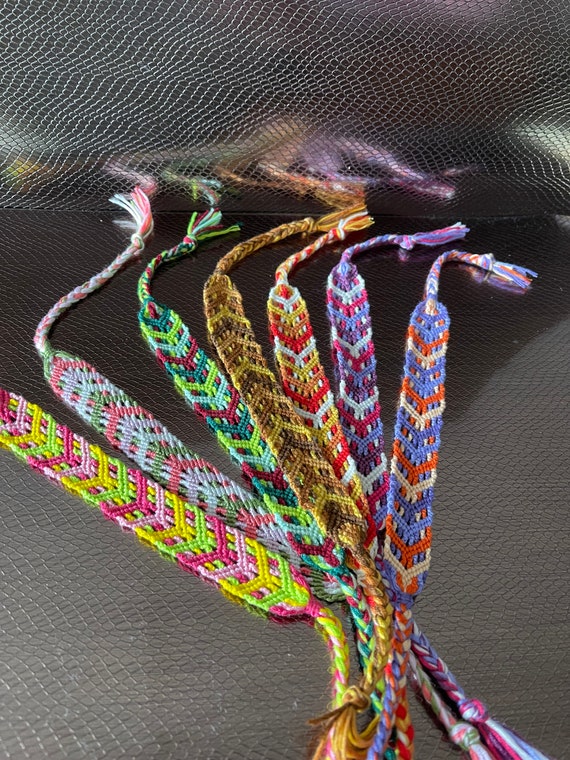 Bracelet Brésilien Unisexe En Coton Multicolore (vert, Rouge, Orange, Violet) - Réglable, Symbole D'amitié