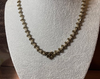 Halsband med Swarovski-kristaller i rökkvarts, kedja i 925 sterlingsilver, handgjort halsband, bröllopssmycken/presentidéer