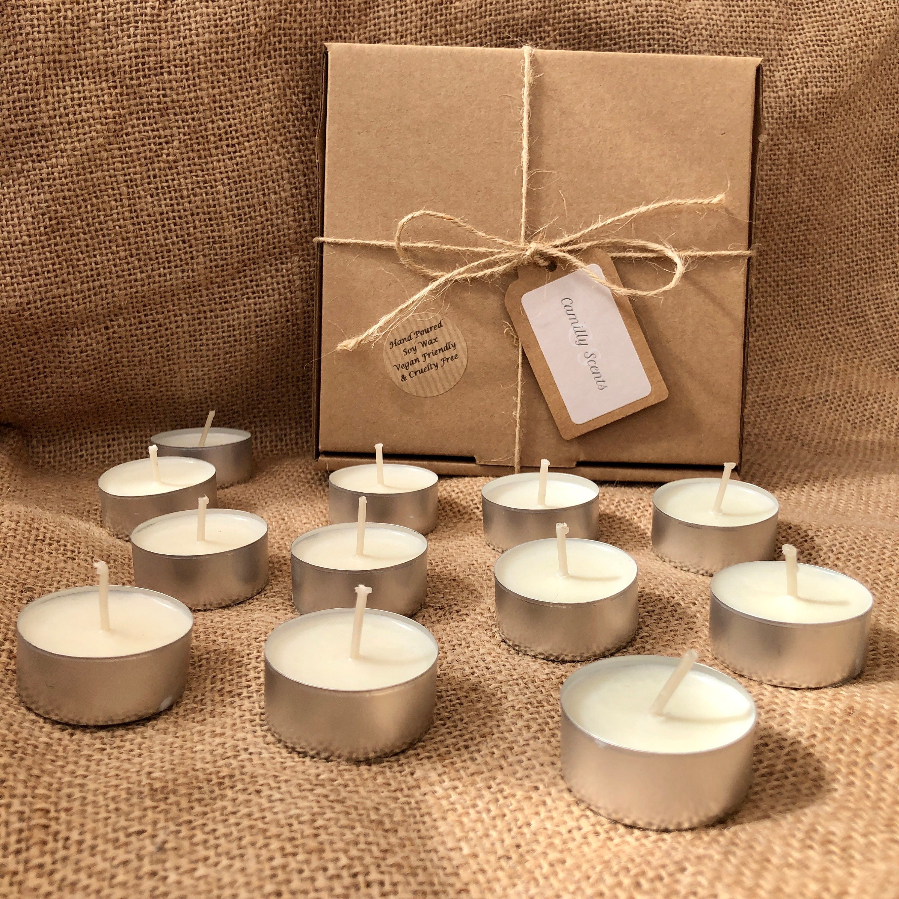 Soy Wax Tea lights Unscented Etsy