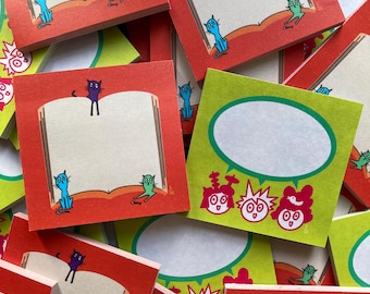 Bunter kreativer klebriger Post-it Notizblock