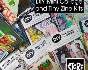DIY Mini Collage and Tiny Zine Kits | Paper Cutouts | Junk Journal Sets