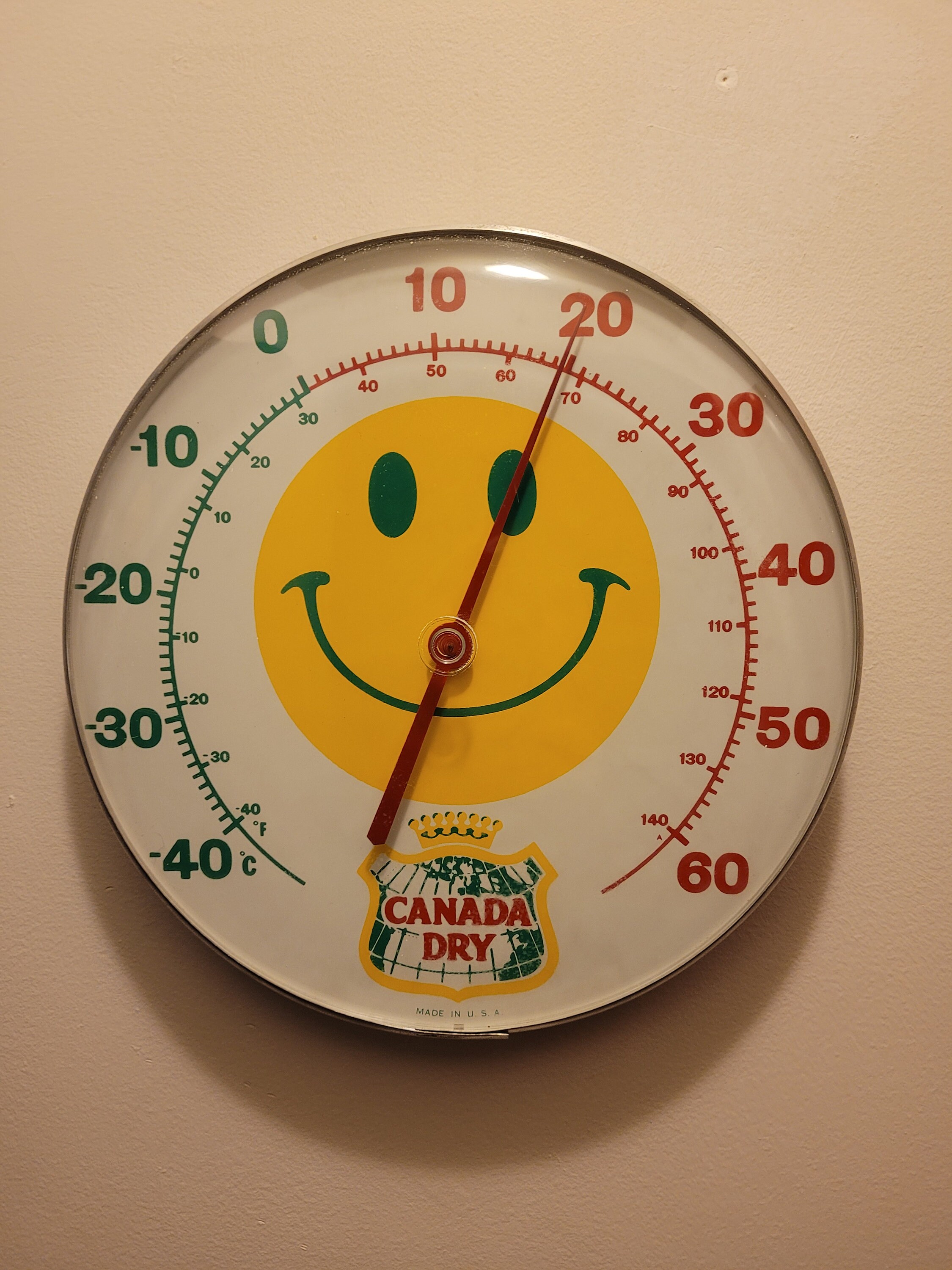 70s 80s 【CANADA DRY】室温計thermometer 70s 80s 【CANADA DRY】室温計thermometer