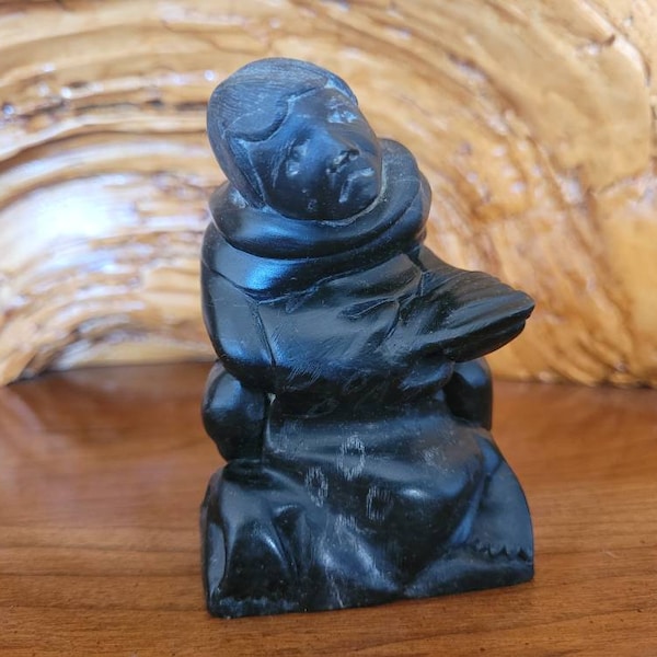 Inuit soapstone carving