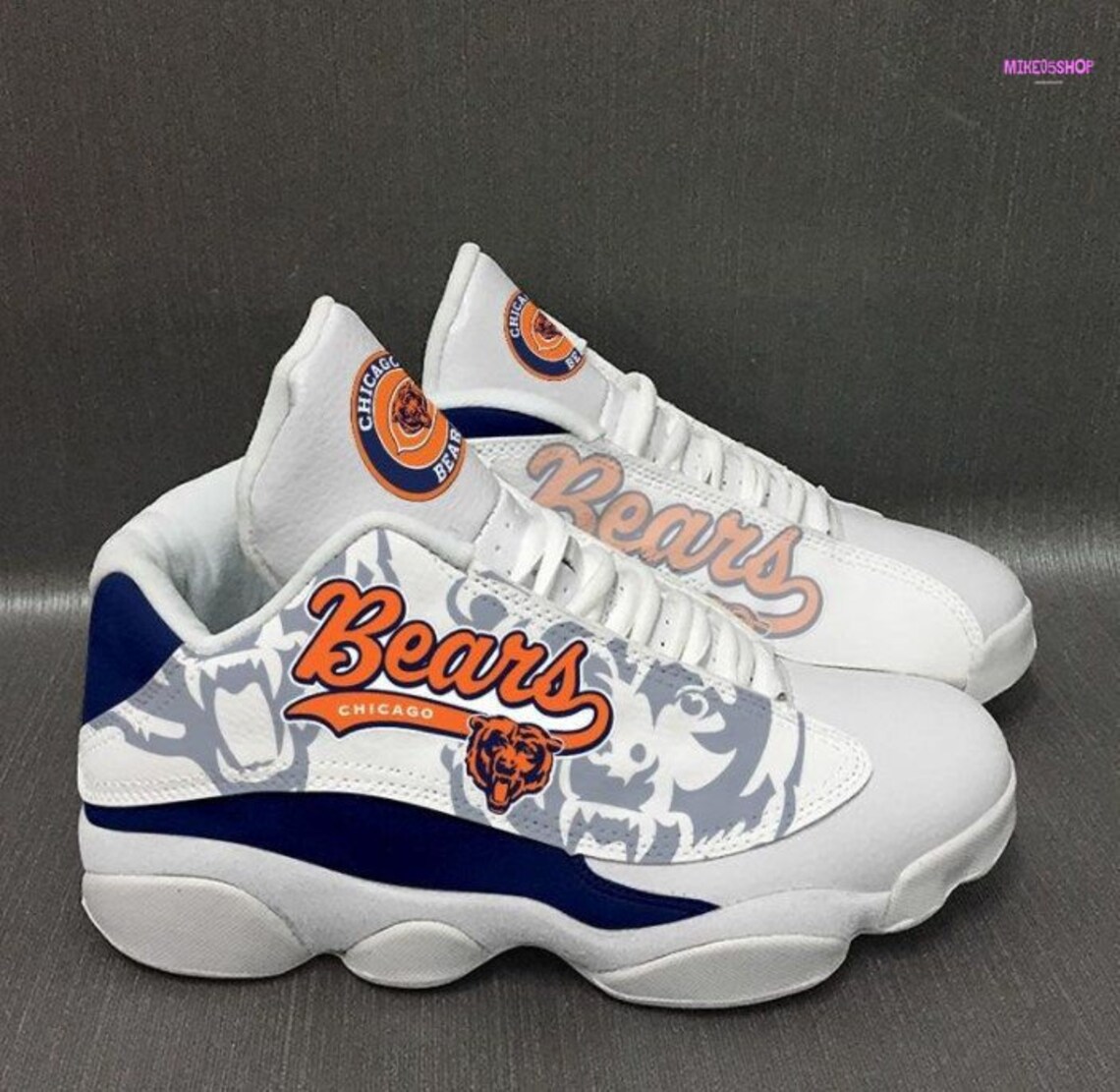 Chicago Bears V08 Football Nfl Air Jordan 13 Jd13 Shoes | Etsy