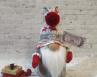 Scandinavian Christmas Gnome: Handmade Holiday Decor Tomte