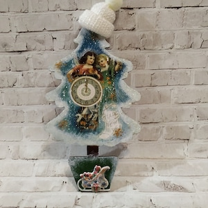 Christmas Tree - Wooden Mantle Ornament - Etsy