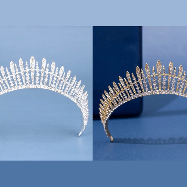 Tiara | Bridal Tiara | Hair Accessory | Tiara for Princess | Crystal Tiara