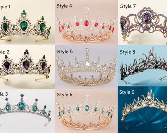 Couronnes et diadèmes de mariée | Accessoires cheveux | Accessoire cheveux chaîne | Couronnes et diadèmes pour princesse | Diadème de cristal