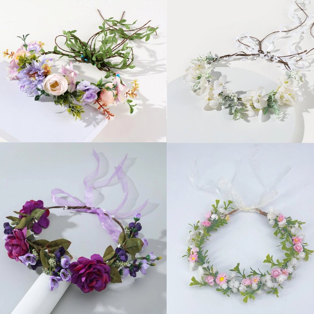 Children's DIY Flower Crown Making Kit & Video Guide, Child's DIY Floral  Garland, Rainbow Razzmatazz Flower Headband Kit 