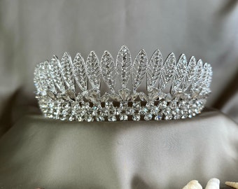 Tiara | Bridal Hair Accessory | Princess Tiara | Diadem Wedding Crown