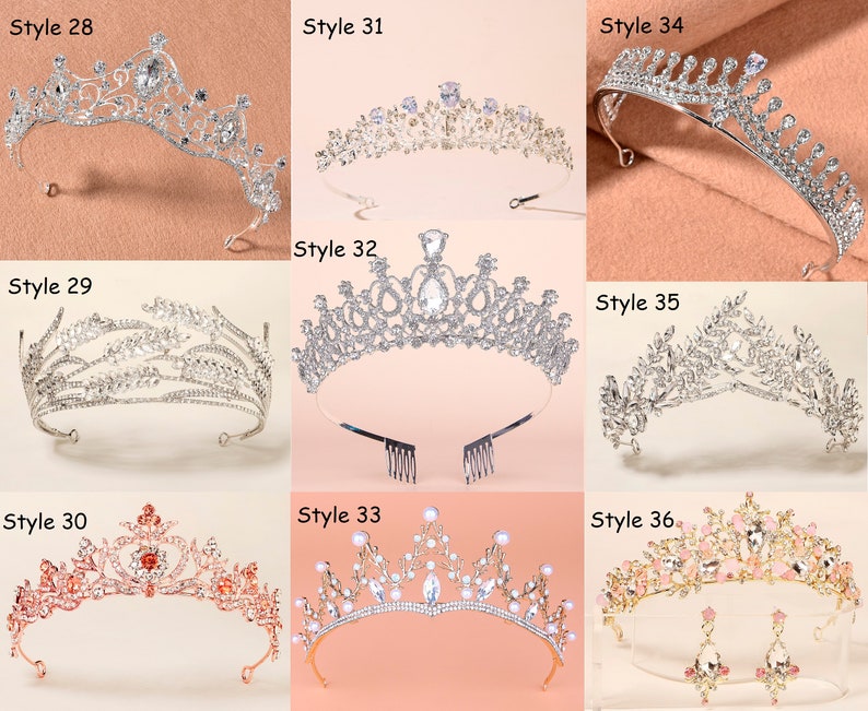 Bridal Crowns and Tiaras Hair Accessories Chain Hair | Etsy