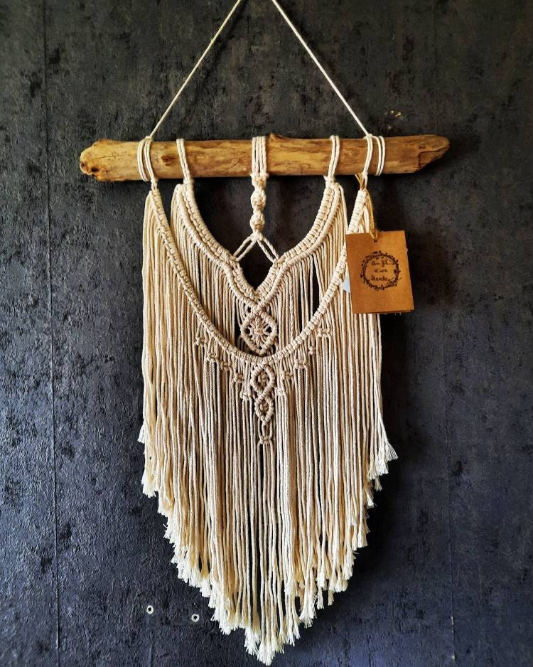 Décoration Murale en Macramé Décoration d'intérieur Style Bohème