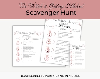 Witch Bachelorette Bachelorette Party Activity Scavenger Hunt Bachelorette Scavenger Hunt Bachelorette Party Games Scavenger Bachelorette