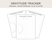 Gratitude Tracker Printable | Mindfulness Journal (A4, A5, US Letter)