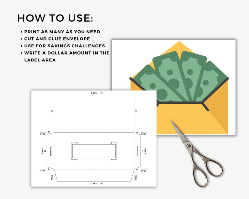 Envelope Templates, Envelope Template Printable, Digital Blank ...