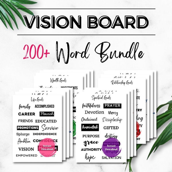 Vision Board Printables - Etsy