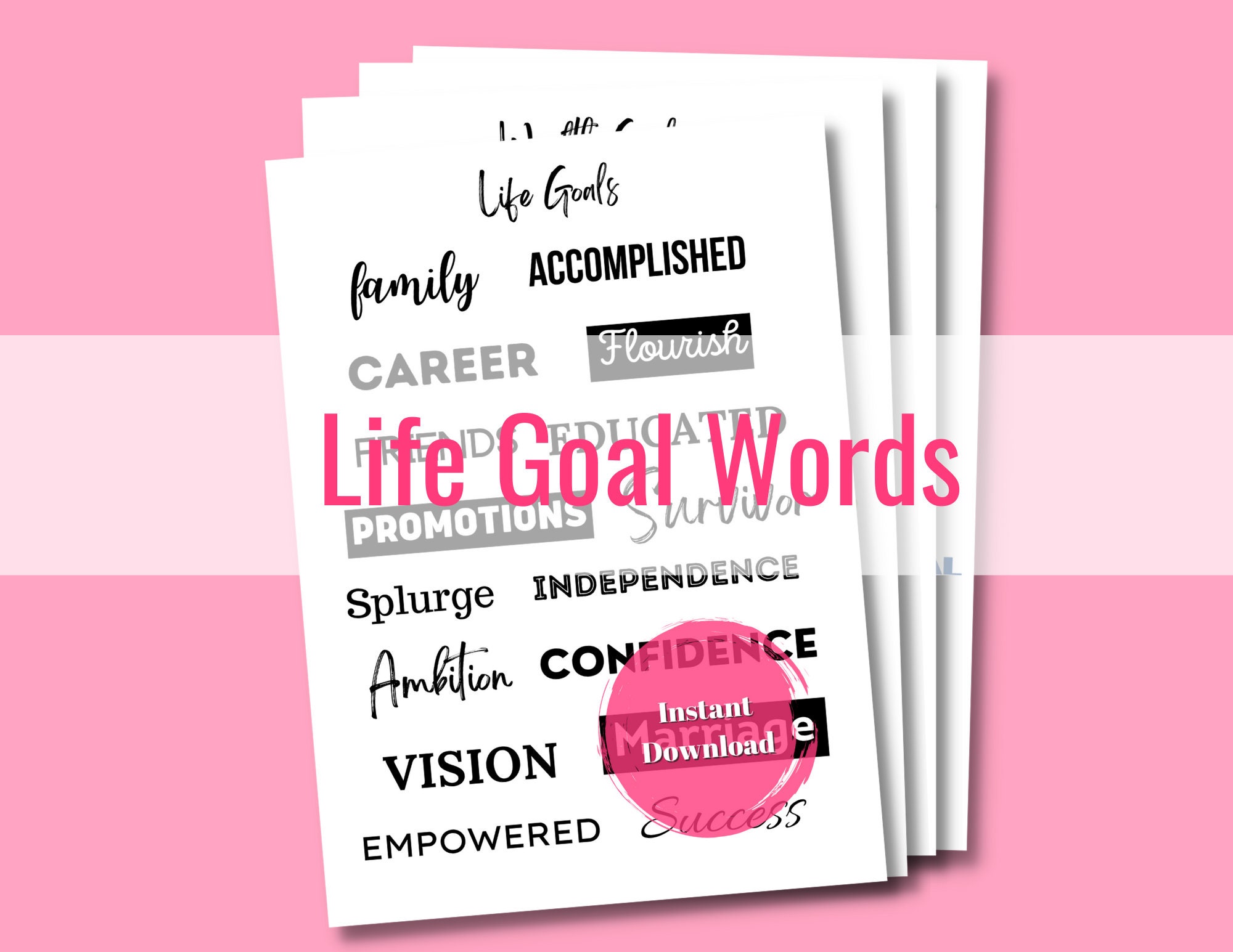 bynube on X: Do you need some daily inspiration? Check out this printable  vision board kit with positive affirmations, and inspirational and  motivational quotes. ❤️ 🎯  #visionboard  #printablequotes #affirmationcards
