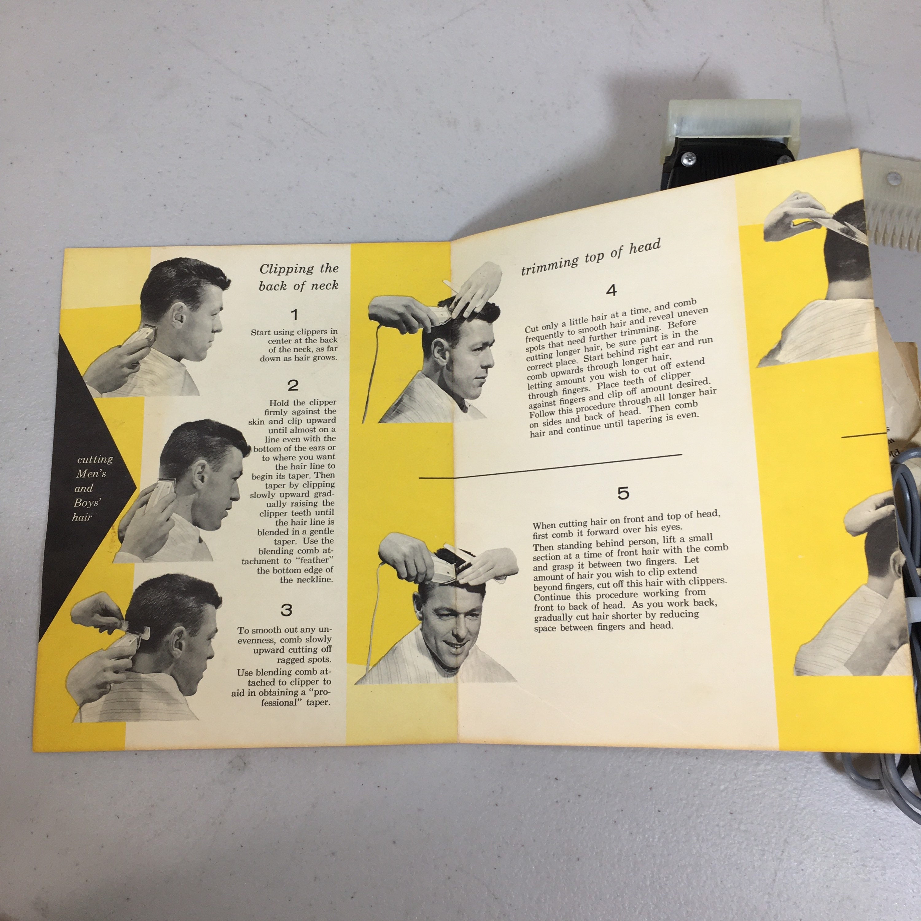 Vintage Sunbeam Hair Clipper Cutter Model 80 Attachments & Etsy