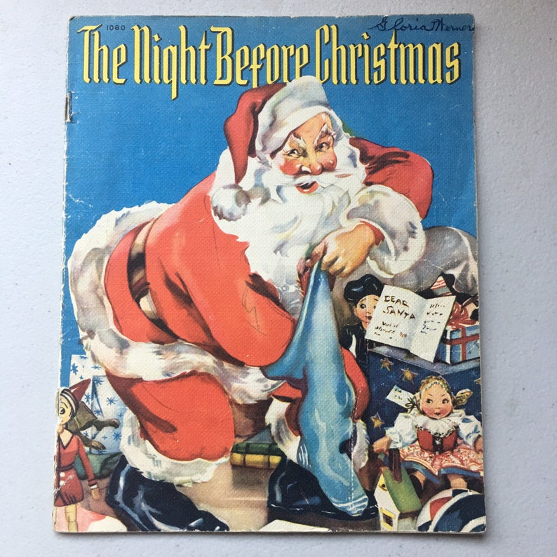 Vintage Whitman The Night Before Christmas 1940 softcover image 1