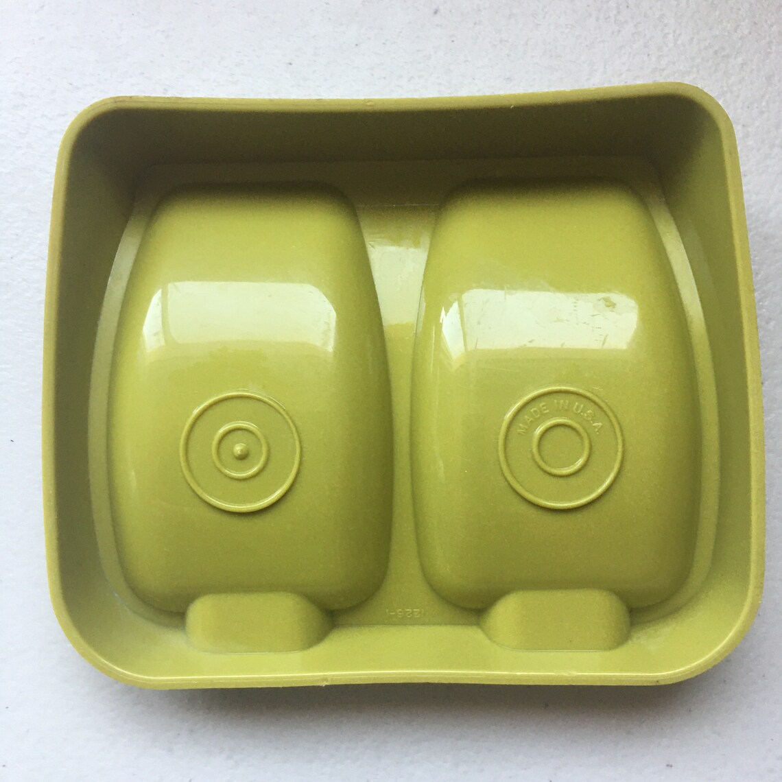 Vintage Tupperware Double Spoon Rest Avocado Green Model Etsy