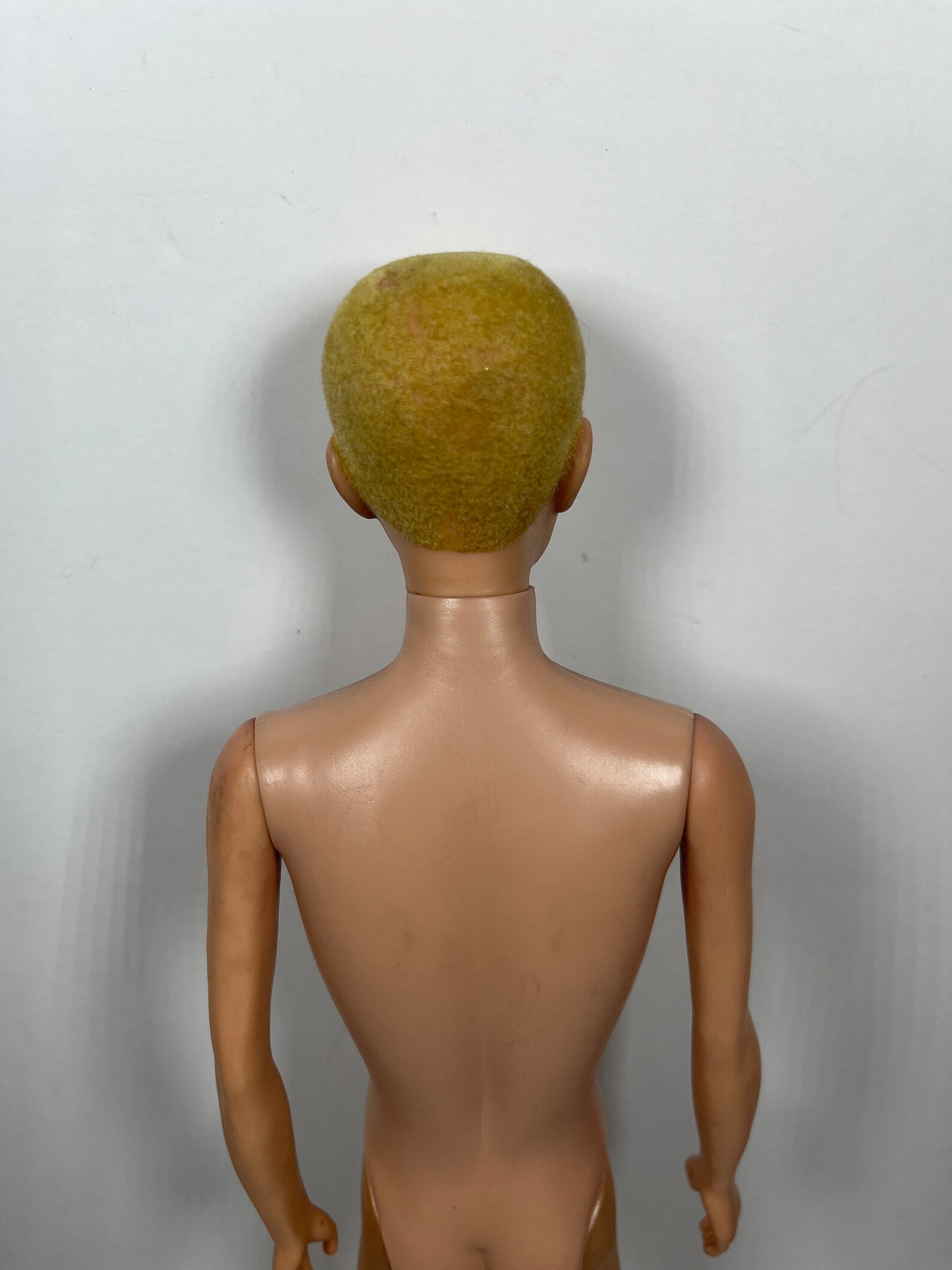 Vintage First Ken Doll Mattel 1961 Blonde Flocked Hair Blue Etsy