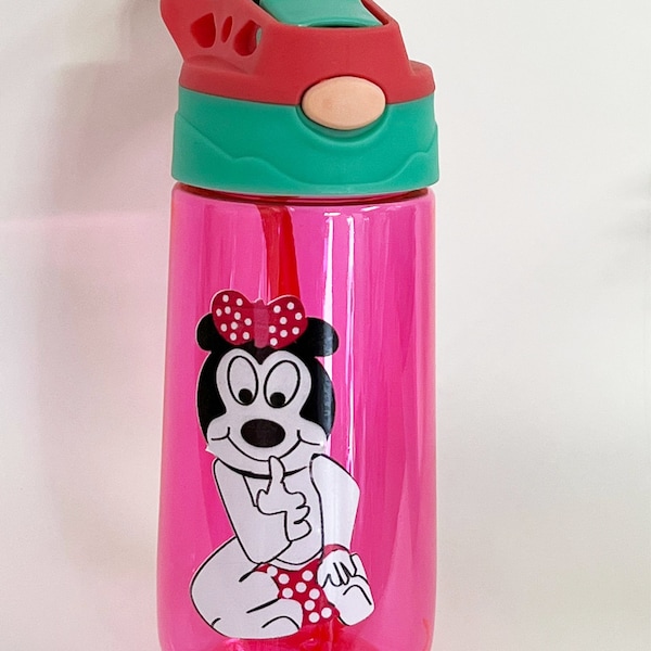 Bouteille d’eau personnalisée | Bouteille en plastique Iron Man Princess Design avec | de paille Le parti de la rentrée scolaire favorise | Botte à boire