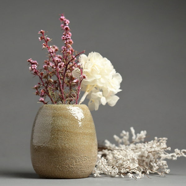 Handmade Ceramic Vase with Rustic Texture
