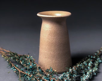 Handmade Ceramic Vase in Clear Glaze