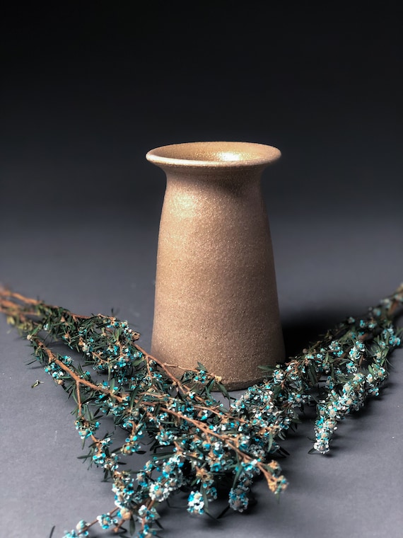 Handmade Ceramic Vase in Clear Glaze