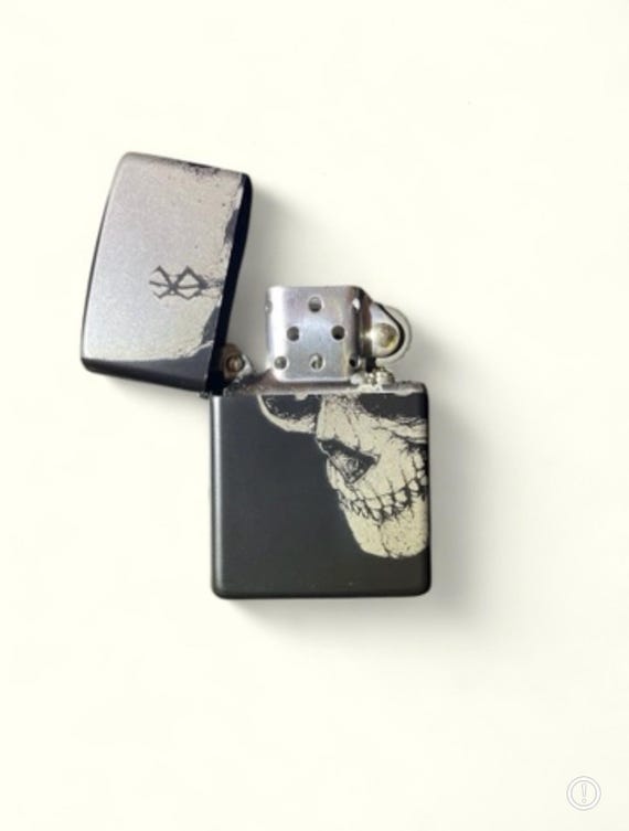 Berserk Skull Engraved Metal Flip Lighter - Etsy
