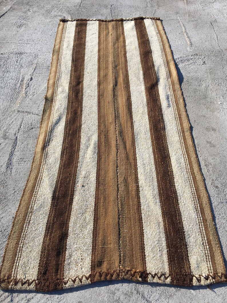 Handwoven Kilim Antique Kilim Runner Tribal Kilim Anatolian Colorful Kilim Boho Home Decor Hemp Kilim Vintage Turkish Kilim 2.6x6 ft