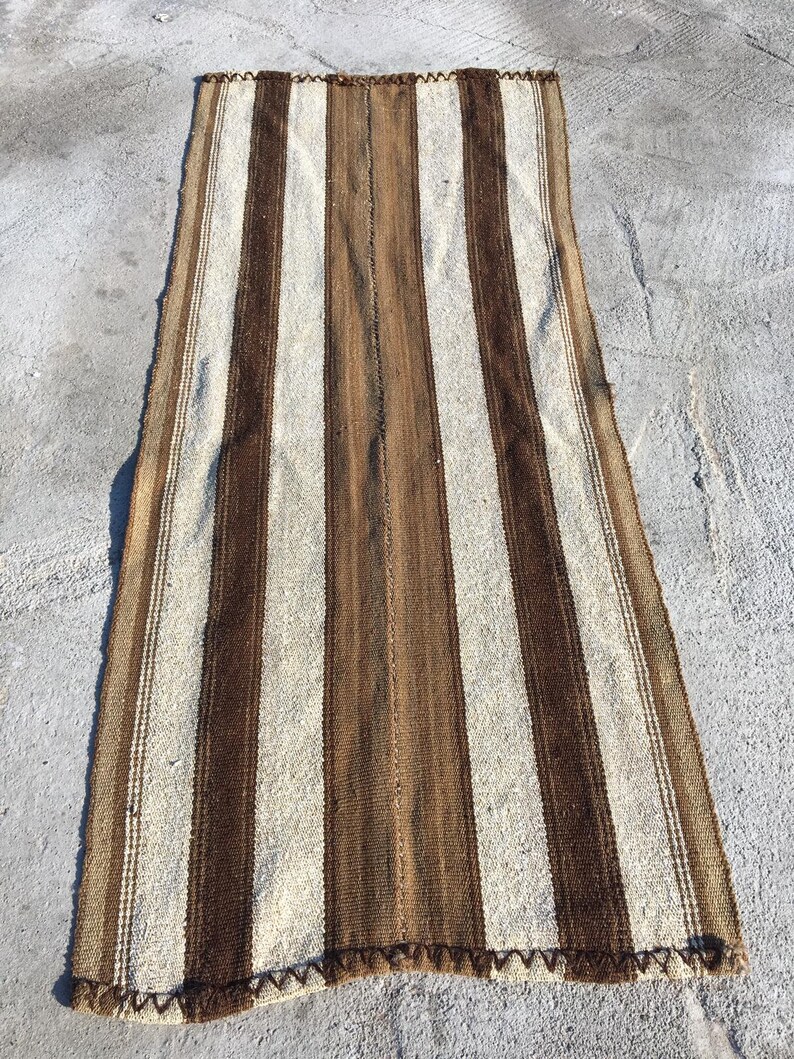 Handwoven Kilim Antique Kilim Runner Tribal Kilim Anatolian Colorful Kilim Boho Home Decor Hemp Kilim Vintage Turkish Kilim 2.6x6 ft