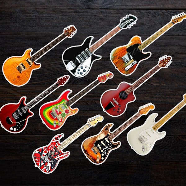 Guitar Stickers Etsy
