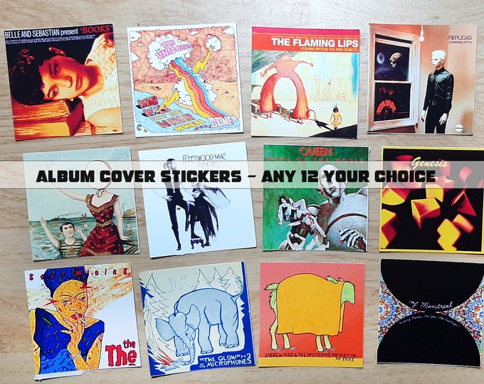 Album Cover Stickers 12 Pcs per Set You Choose the Albums | Custom Sets ...