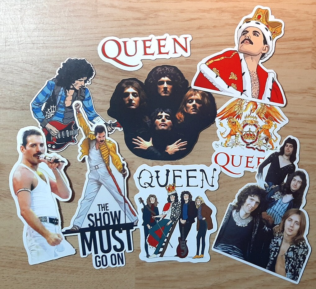 Queen sticker set | Freddie Mercury stickers | glossy vinyl stickers …